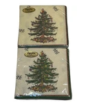 Spode Creative Papers Christmas Tree (16) Three Ply Beverage Napkins Lot Of Two New. Price: $12.71.