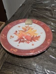 Vintage Hallmark Fall Disposable 11" Plates 8 Total Nos New. Price: $10.00.