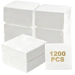 Cocktail Napkins 1200 Count Ply White 4.5X4.5 Inch Disposable Bulk Paper New. Price: $35.99.