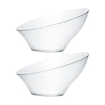 Disposable Angled Plastic Bowls Round Medium Serving Bowl, Elegant For Party'... New. Price: $18.80.