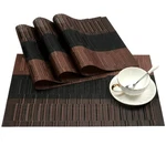 Shacos Placemats Set Of 4 Woven Vinyl For Dining Table Heat Resistant New. Price: $14.49.