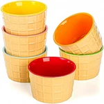 Ice Cream Bowls Reusable Sundae Cups 6 Pack 9OZ Elsjoy New. Price: $34.35.