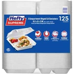 Hefty Supreme Foam 3 Compartment Hlc (125 Ct.) New. Price: $28.52.