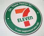 7-11 7-ELEVEN Convenience Store Fast Food, Gas Nostalgia Sign New. Price: $22.50.