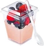 Easercy Oz Plastic Dessert Cups With Lids And Spoons 150 Pcs Serves 50, Yogurt New. Price: $24.99.