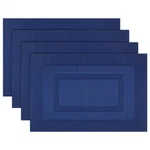 Pigchcy Placemats,washable Vinyl Woven Table 4 Box: Blue Navy New. Price: $15.99.