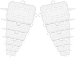 12 Pcs Rectangular Silicone Food Covers, 6 Sizes Reusable Transparent New. Price: $25.38.