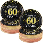 100 Pack 9 Inch Anniversary Birthday Party Plates Cheers To Years Disposable ... New. Price: $26.85.
