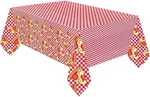 Amscan Pizza Party Paper Table Cover 54" X 96", 1 Pc, Multi-color New. Price: $16.99.