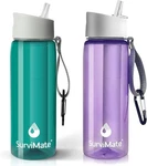 Survimate Filter Water Bottle: Bpa-free For Camping, Hiking & Backpacking New. Price: $70.27.