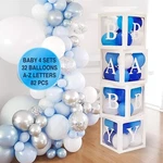 82PCS Baby Shower Decorations For Boy Kit - Jumbo Transparent Block Ball... New. Price: $22.27.