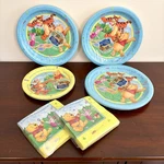 Disney Hallmark Winnie The Pooh Party Supplies Paper Plates Napkins 2004 New. Price: $45.00.