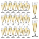 Surehome 40-PACK Disposable Plastic Champagne Flutes 5OZ Clear Party Cups New. Price: $58.80.