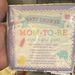 Amscan Baby Shower Party Game Quiz, 12 Multicolor Napkins, Babies Theme New. Price: $5.00.
