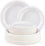 120 Pack Compostable Paper Plates 9 Inch And 7 Heavy Duty Disposable New. Price: $30.60.