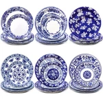 144 Pcs Blue And White Flower Paper Plates 7 Inch 9 Chino... New. Price: $36.59.