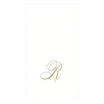 Caspari White Pearl Paper Linen Guest Towels Monogram Initial Abstract Pack Of New. Price: $37.29.