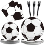 Wiooffen Serves 24 Soccer Birthday Party Plates Napkins Supplies Ta New. Price: $29.73.