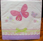 Amscan Beverage Napkins Carter's Baby Girl W/butterflies 3-PLY 16CT Usa 238 New. Price: $9.99.