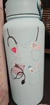 Sip Chic 32OZ Stainless Steel Straw Lid Water Bottle-nurse New. Price: $10.00.