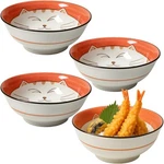Japanbargain Set Of 4 Japanese Porcelain Bowls, Large 7.5 Inch Ramen Udon Noo.... Price: $71.43.