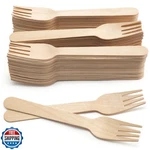Lotfancy Disposable Forks, 250 Pcs Wooden 6.2INCH Compostable Biodegra New. Price: $27.99.