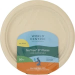 World Centric Wheat Straw Bagasse Compostable 9 Inch Fiber Plate 20 Piece New. Price: $13.99.