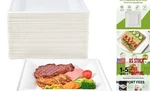 150 Pieces Compostable Square Paper Plates, Inch Disposable WHITE-10 New. Price: $60.74.