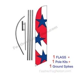 American Festival 15' Feather Banner Swooper Flag Kit With Pole+spike New. Price: $59.85.