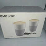New Pair Eva Solo Latte Tumblers Marble Gray Coffee Espresso Tea Cup Mugs. Price: $34.99.