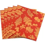 50 Pack Gold Foil Fall Paper Napkins 13 X INCHES,6.5 Red New. Price: $13.99.