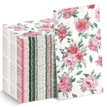 Floral Napkins 4.3" X 7.9" (folded), 12.9" 15.7" (unfolded), Pink New. Price: $20.41.
