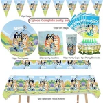 Bluey Party Tableware Set Plates Napkins Gift Bags Cup Birthday Decoration New. Price: $6.70.