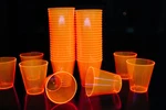 Directglow 2OZ 50 Count Neon Orange Blacklight Plastic Shot Glasses Party New. Price: $12.50.