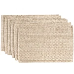 Sweet Home Collection 100% Cotton Placemats For Dining Rectangle, Eggshell New. Price: $33.11.