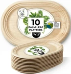 Koala Love Disposable Palm Leaf 17" X 12" Trays (10 Pieces) Bamboo Like Servi... New. Price: $50.23.