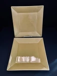 Williams-sonoma Hudson Pale Yellow Dinner Plates 10.75 Square Set Of 2 Used. Price: $28.00.