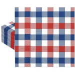 80PCS Patriotic Paper Napkins Red Blue White Buffalo Plaid Disposable New. Price: $25.99.
