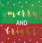 Merry And Bright Beverage Napkins, 16 Count New. Price: $14.99.