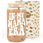 Coolife In My Mama Era Coffee Glass Cup, Cute Gifts For 16 Ounces, Clear New. Price: $21.88.