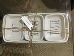 Magenta Rae Dunn - Eat, Nibble, Taste 3 Trays Nessled In One Larger New. Price: $42.99.