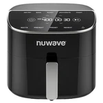 Nuwave Brio Plus 8 Qt Air Fryer, Pfas Free, New & Improved, Digital Touch Screen Open. Price: $148.37.