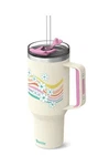 Ottle Deep Sea Diver 40 Oz Insulated Tumbler With Handle, Straw Lid Floral New. Price: $30.00.