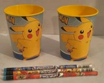 Designware 2017 Pokemon Pikachu 16 Oz Plastic Party Cup Set Of With Pencils Used. Price: $9.79.