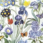Blue Garden - Luncheon Size Paper Napkins Pack Of 20 New. Price: $11.86.