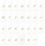 Boston International Monogram A-z Gold Paper Guest Towel New. Price: $15.99.
