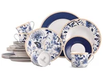 20PC Melodie De Fleurs Bone China Tea Set Porcelain Dinnerware Blue Plate New. Price: $159.99.