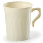 Formal Wedding Flairware Plastic Coffee Mugs 8 Oz Bone Pack Tableware New. Price: $5.89.