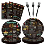 Vintage 65TH Birthday Plates And Napkins, 96PCS Party Decoratio... New. Price: $18.42.