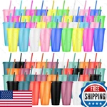Leifeosh Plastic Tumblers Lids And Straws 72 Pcs Reusable Colorful Cups New. Price: $95.98.